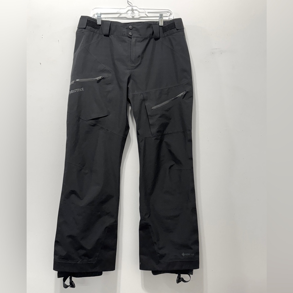 Women’s Marmot JM Pro Gore Tex 3L ski shell pants.  Black Large